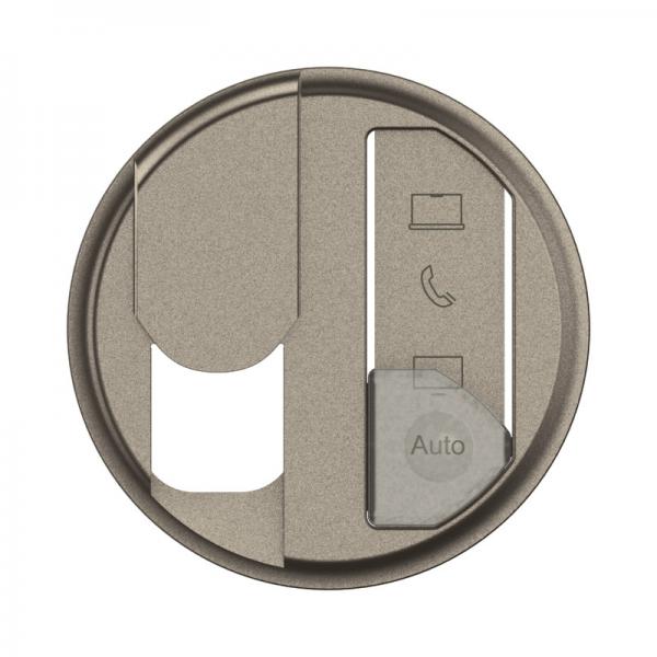 Vignette 2 produit Enjoliveur prise simple RJ45 avec reprérage média nouveau Céliane- Titanium | Ref : CT0348