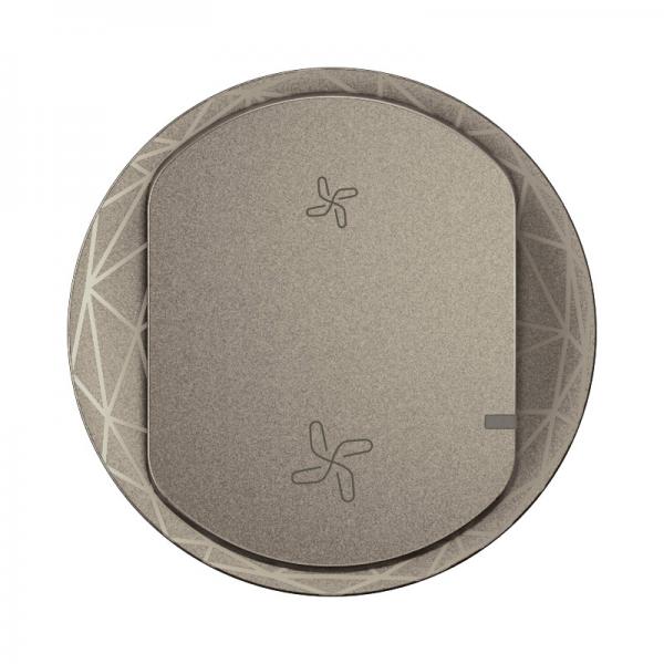 Vignette 2 produit Enjoliveur commande VMC sans fils nouveau Cliane with Netatmo - Titanium | Ref : CT1411