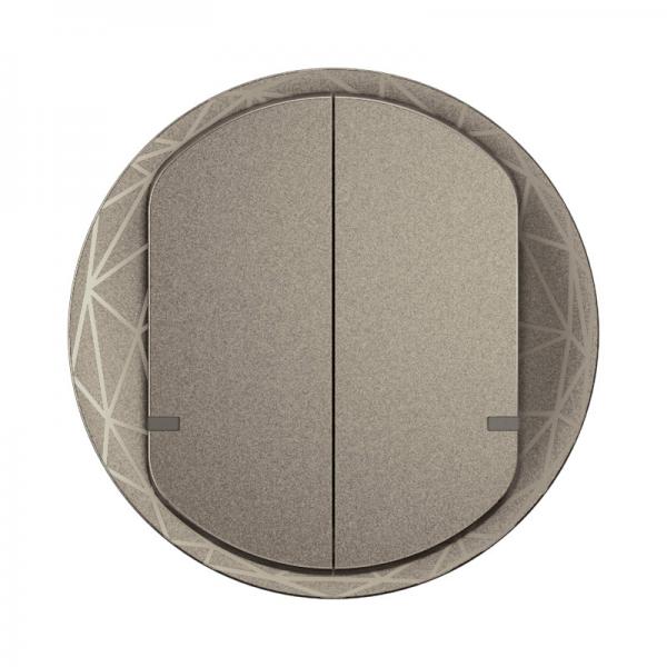 Vignette 2 produit Enjoliveur interrupteur double nouveau Céliane with Netatmo - Titanium | Ref : CT1415