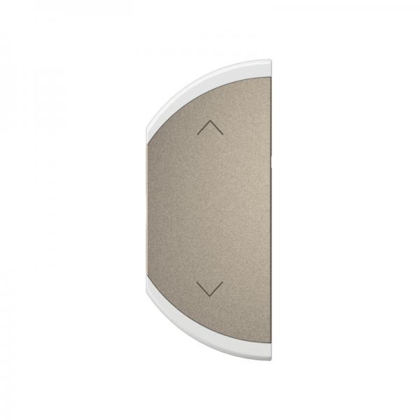 Vignette 2 produit Enjoliveur demi-touche Cliane pour volets montage gauche ou droite - Titanium | Ref : CT1500