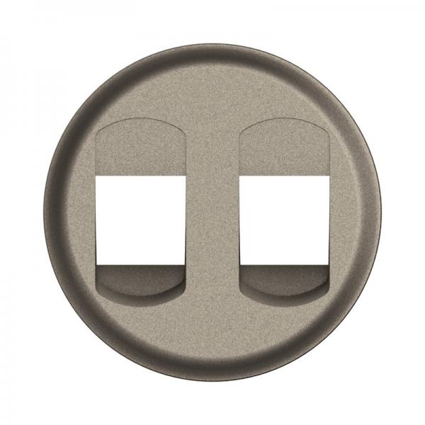 Vignette 2 produit Enjoliveur prise Haut-Parleur double nouveau Cliane - Titanium | Ref : CT2311