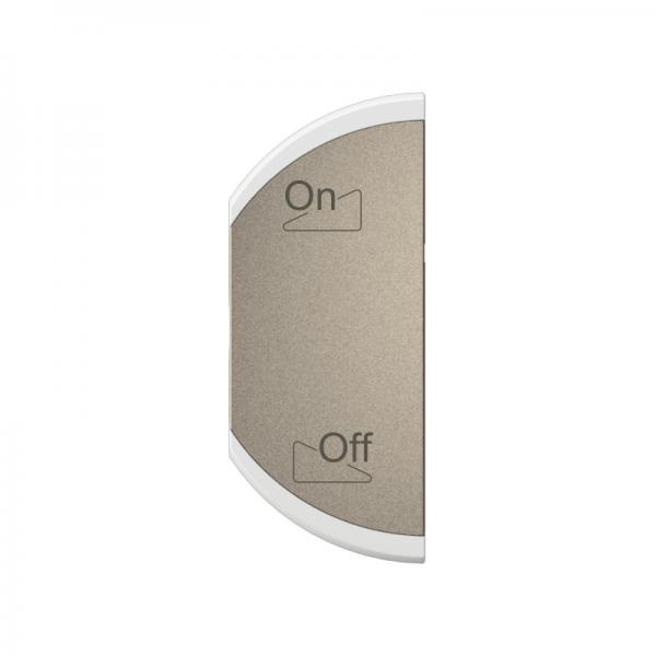 Vignette 2 produit Enjoliveur demi-touche Cliane variation ON-OFF montage gauche - Titanium | Ref : CT2502