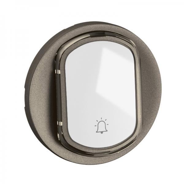 Vignette 2 produit Enjoliveur inter ou va-et-vient avec porte-tiquette nouveau Cliane - Titanium | Ref : CT5001