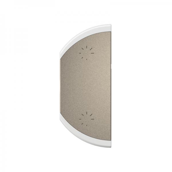 Vignette 2 produit Enjoliveur demi-touche Cliane variation 2 charges montage gauche - Titanium | Ref : CT5502