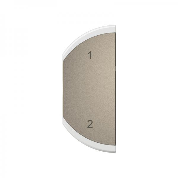 Vignette 2 produit Enjoliveur demi-touche Cliane marquage 1-2 montage gauche -Titanium | Ref : CT6501