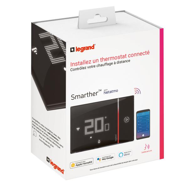 Vignette 3 produit Ref : 049039 | Thermostat Smarther with Netatmo connect  encastrer - noir