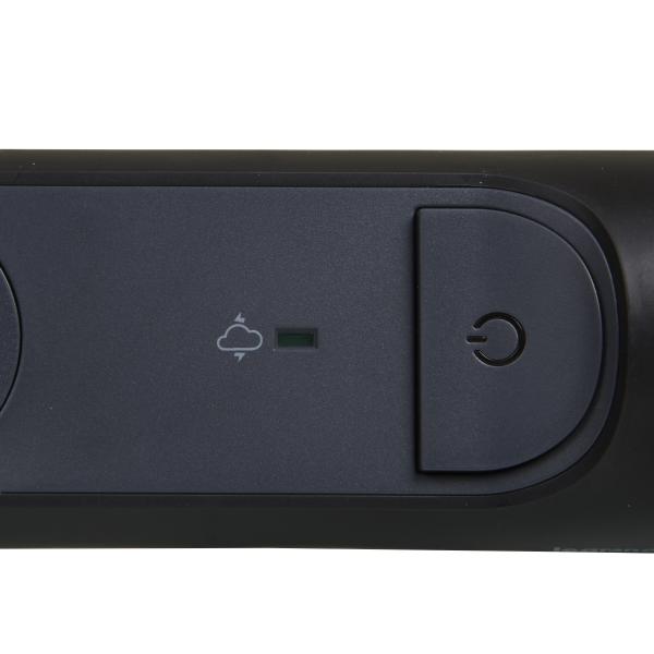 Vignette 3 produit Ref : 049427 | Rallonge 6x2P+T Surface avec inter. parafoudre et cordon 1.5m - noir/gris