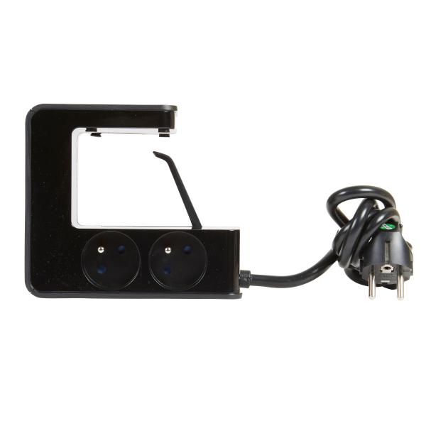 Vignette 3 produit Ref : 050412 | Rallonge multiprise clipsable avec 4 prises 2P+T , 2 ports USB Type - A et un interrupteur lumineux 