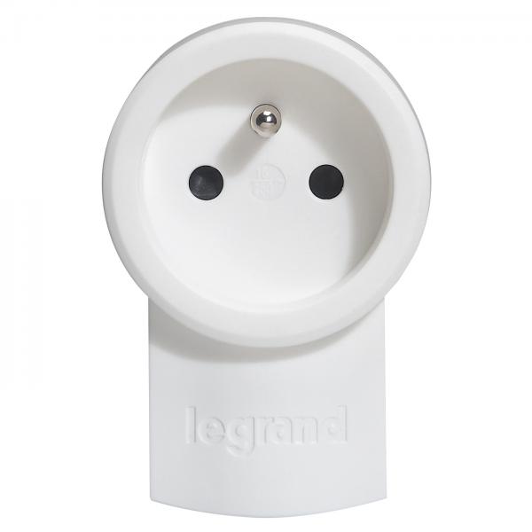 Vignette 3 produit Ref : 050461 | Fiche double fonction 2P+T 16A 250V pour branchement de 2 appareils sur une mme prise