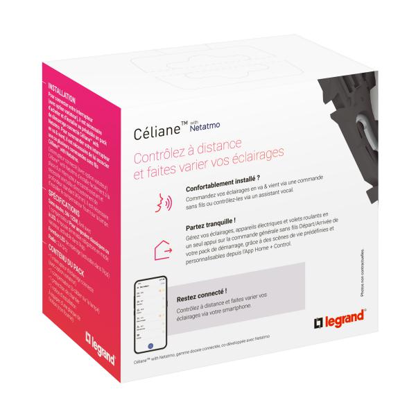 Vignette 3 produit Ref : 067721A | Interrupteur sans Neutre connect Cliane with Netatmo sans plaque blanc