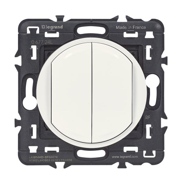 Vignette 3 produit Ref : 067724L | Commande double sans fil sans pile d'clairage Cliane with Netatmo - blanc