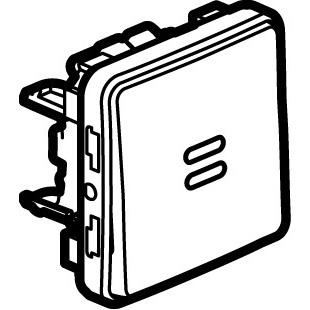 Vignette 3 produit Ref : 069514 | Interrupteur/va-et-vient témoin câblage existant Plexo compo IP55 10AX 250V gris