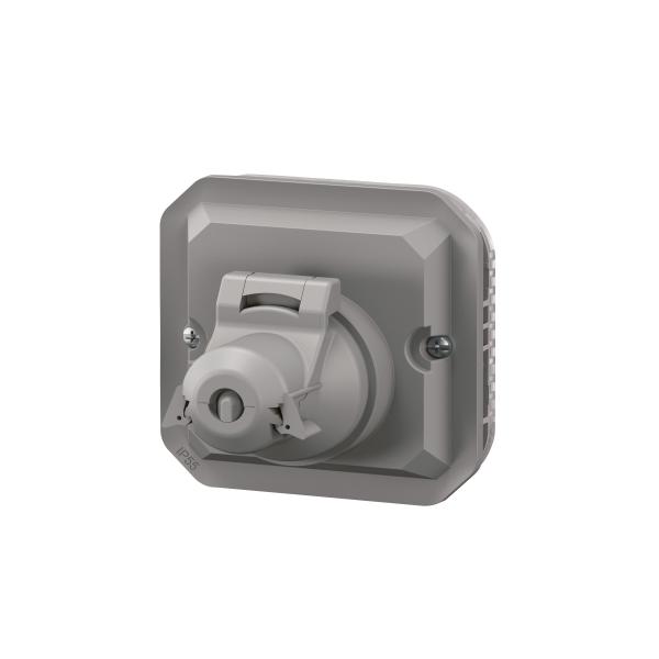 Vignette 3 produit Ref : 069581L | Adaptateur Plexo pour prise RJ45 Mosaic - composable gris