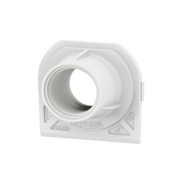 Vignette 3 produit Ref : 069662L | Embout presse-toupe Plexo 1 entre ISO20 blanc