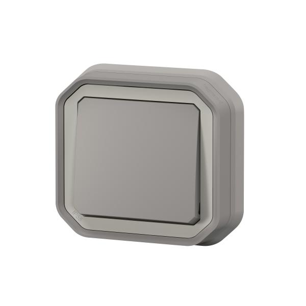 Vignette 3 produit Ref : 069820L | Poussoir NO Plexo complet encastré - gris