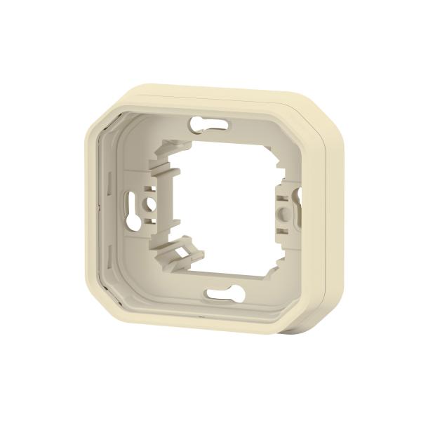 Vignette 3 produit Ref : 069890L | Support plaque encastr 1 poste Plexo sable