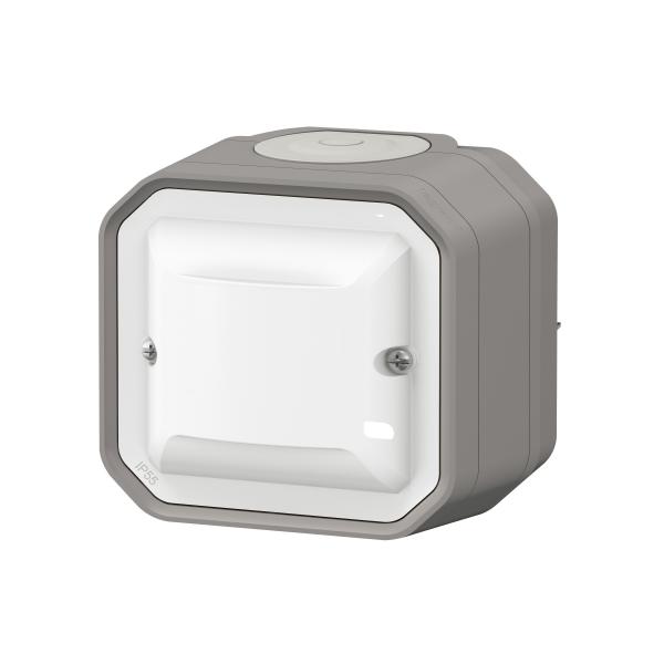 Vignette 3 produit Ref : 070011A | Dtecteur mural Plexo sans Neutre 100W LED - composable Gris