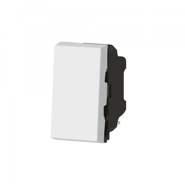 Vignette 3 produit Ref : 077001L | Interrupteur ou va-et-vient 10AX 250V~ Mosaic Easy-Led 1 module - blanc
