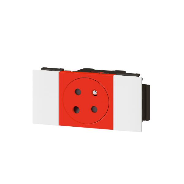 Vignette 3 produit Ref : 077121L | Prise de courant 2P+T mosaic link 2m fb det clippage dir surface