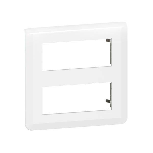 Vignette 3 produit Ref : 078830L | Plaque de finition Mosaic pour 2x5 modules blanc