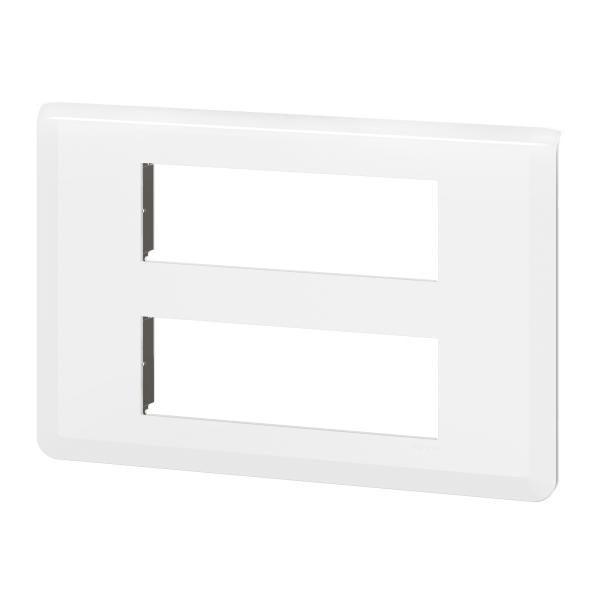 Vignette 3 produit Ref : 078836L | Plaque de finition Mosaic pour 2x6 modules blanc