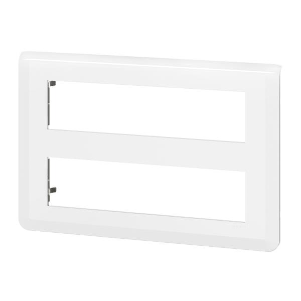 Vignette 3 produit Ref : 078837L | Plaque de finition Mosaic pour 2x8 modules blanc