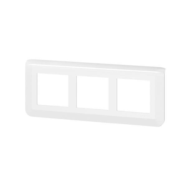 Vignette 3 produit Ref : 078866L | Plaque de finition horizontale spciale rnovation Mosaic pour 3x2 modules blanc