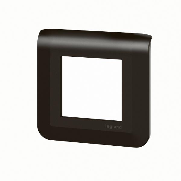 Vignette 3 produit Ref : 079042L | Plaque de finition Mosaic pour 2 modules noir mat