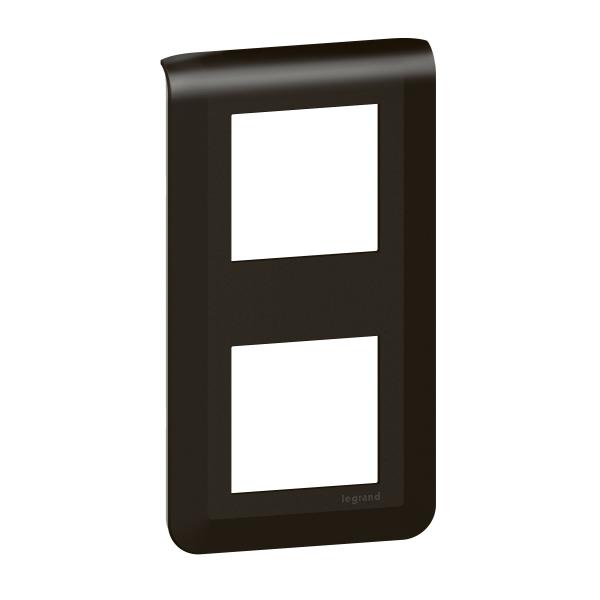 Vignette 3 produit Ref : 079062L | Plaque de finition verticale Mosaic pour 2x2 modules noir mat