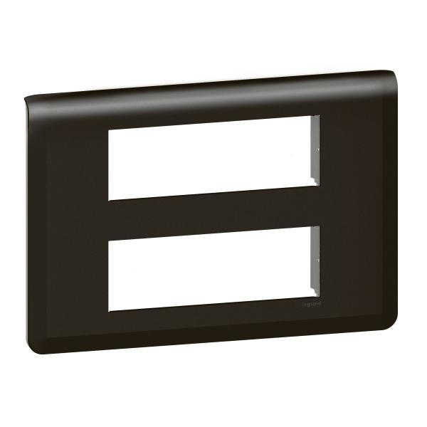 Vignette 3 produit Ref : 079076L | Plaque de finition Mosaic pour 2x6 modules noir mat
