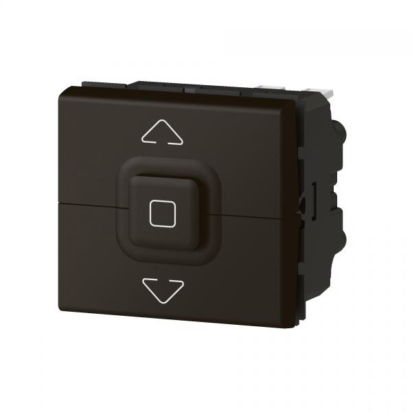 Vignette 3 produit Ref : 079126L | Interrupteur de volets roulants 500W maximum Mosaic 2 modules � noir mat