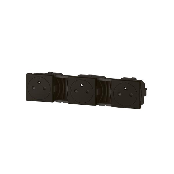 Vignette 3 produit Ref : 079136L | PRECABLEES MURALES 3X2P+T F/B SURFACE NOIR MAT