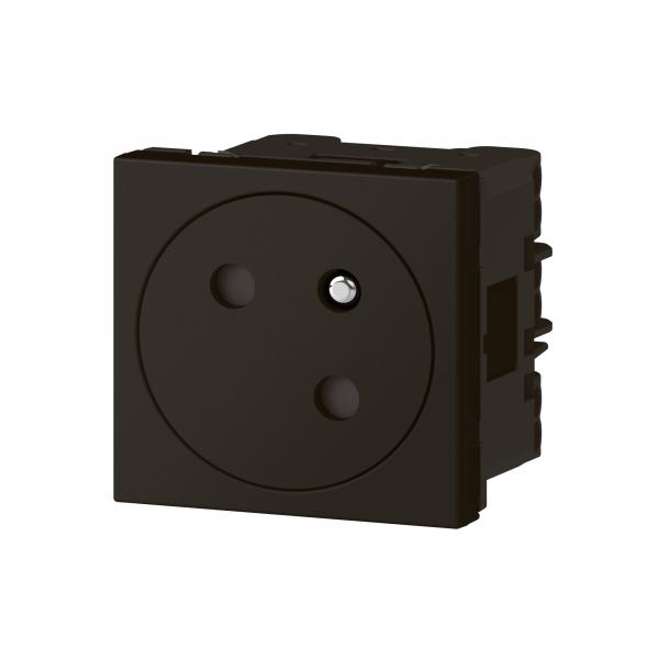 Vignette 3 produit Ref : 079145L | Prise de courant 2P+T mosaic link 2m fb noir mat surface