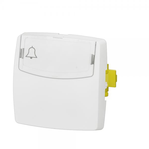 Vignette 3 produit Ref : 086109L | Poussoir 6A porte-tiquette Appareillage saillie composable - blanc