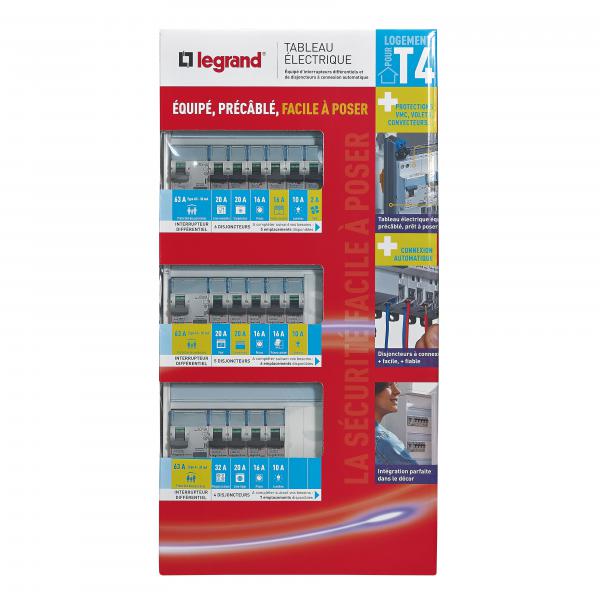 Vignette 3 produit Ref : 093067 | Tableau lectrique quip Evolu - pour logement T4