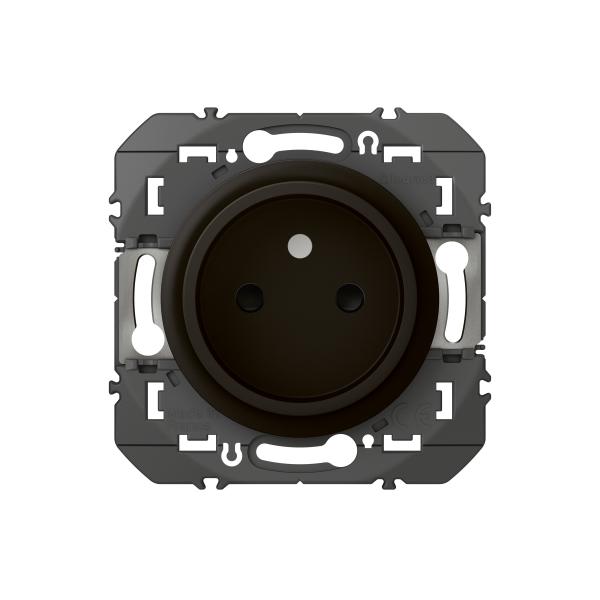 Vignette 3 produit Ref : 095274 | Prise de courant 2P  puits dooxie 16A finition noir - sachet