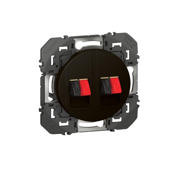 Vignette 3 produit Ref : 095289 | Prise haut-parleur double dooxie finition noir