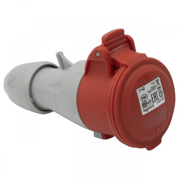 Vignette 3 produit Ref : 555108 | Prise mobile P17 IP44 16A  -  380V~  415V~  -  3P+T