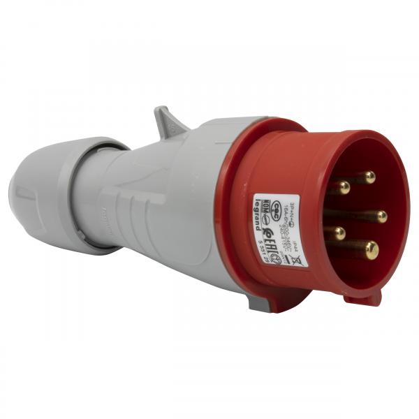 Vignette 3 produit Ref : 555129 | Fiche mobile droite P17 IP44 16A - 380V~ à 415V~ - 3P+N+T