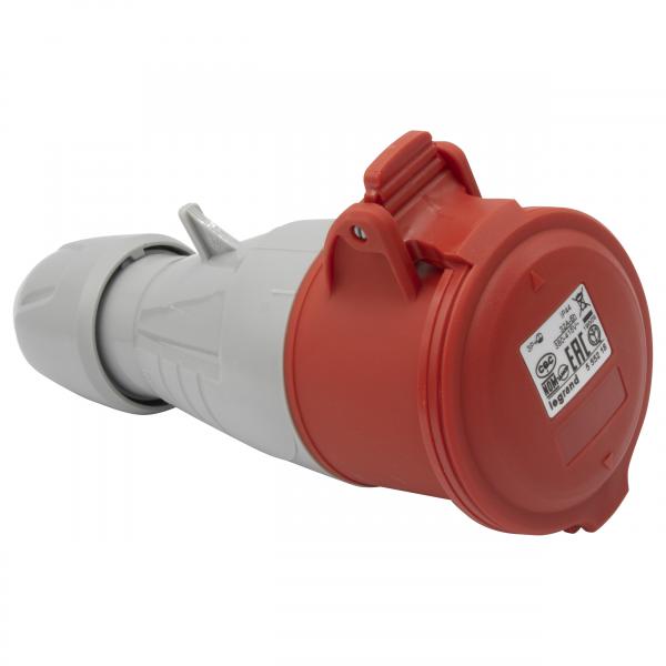 Vignette 3 produit Ref : 555218 | Prise mobile P17 IP44 32A - 380V~ à 415V~ - 3P+T