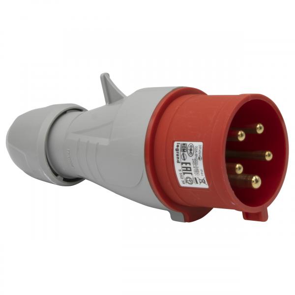 Vignette 3 produit Ref : 555239 | Fiche mobile droite P17 IP44 32A  -  380V~  415V~  -  3P+N+T
