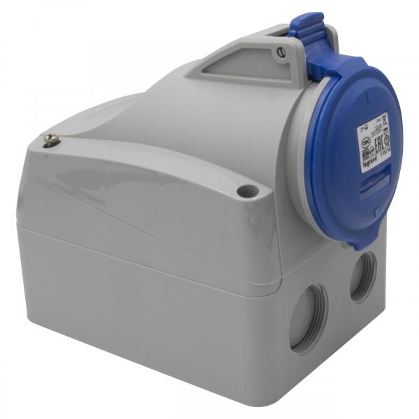 Vignette 3 produit Ref : 555254 | Prise saillie fixe P17 IP44 32A  -  200V~  250V~  -  2P+T