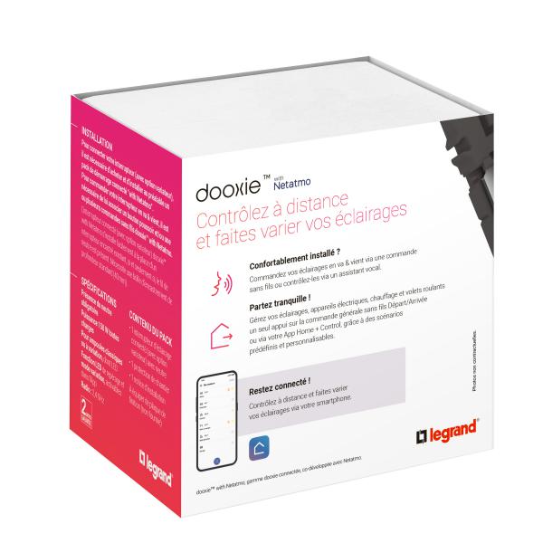 Vignette 3 produit Ref : 600090A | Interrupteur avec Neutre connecté dooxie with Netatmo sans plaque blanc