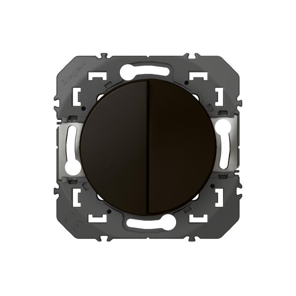 Vignette 3 produit Ref : 600202 | Double interrupteur ou va-et-vient dooxie 10AX 250V~ - noir