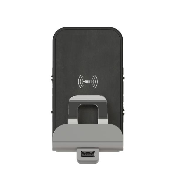 Vignette 3 produit Ref : 600348 | Chargeur  induction + chargeur USB Type - A dooxie finition mtallise
