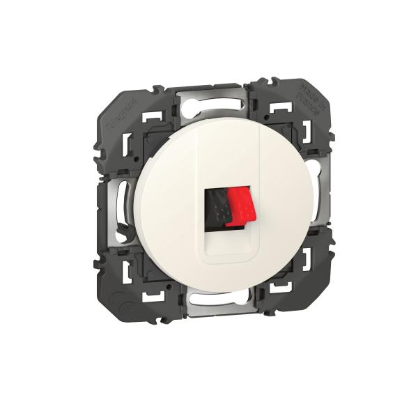 Vignette 3 produit Ref : 600381 | Prise haut - parleur simple dooxie finition blanc
