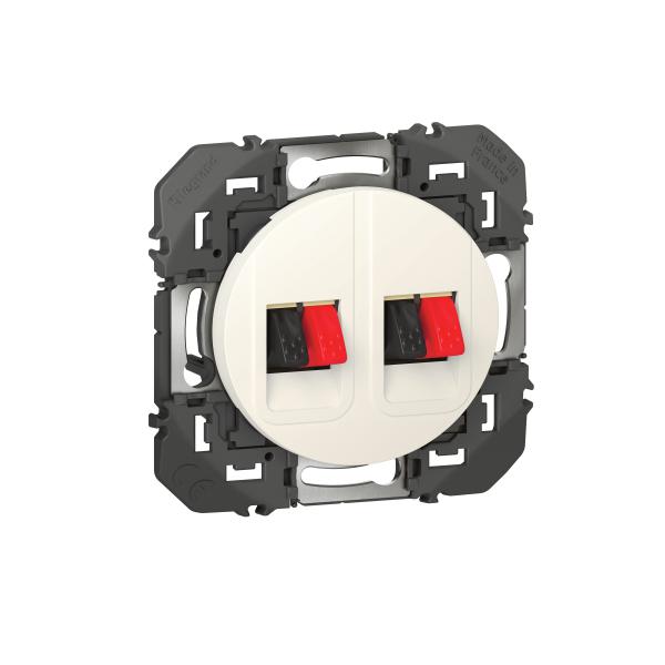 Vignette 3 produit Ref : 600382 | Prise haut - parleur double dooxie finition blanc