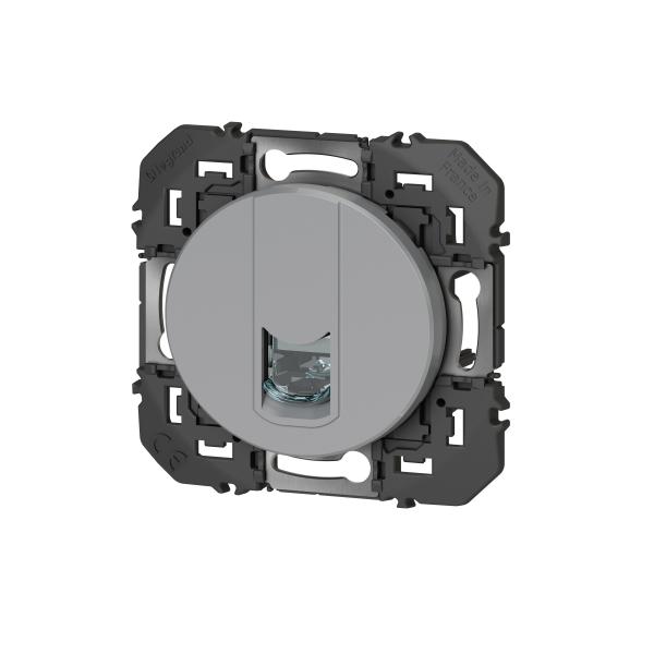 Vignette 3 produit Ref : 600475 | Prise blinde RJ45 catgorie6 STP dooxie finition alu