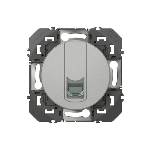 Vignette 3 produit Ref : 600477 | Prise blinde RJ45 catgorie5e FTP dooxie finition alu
