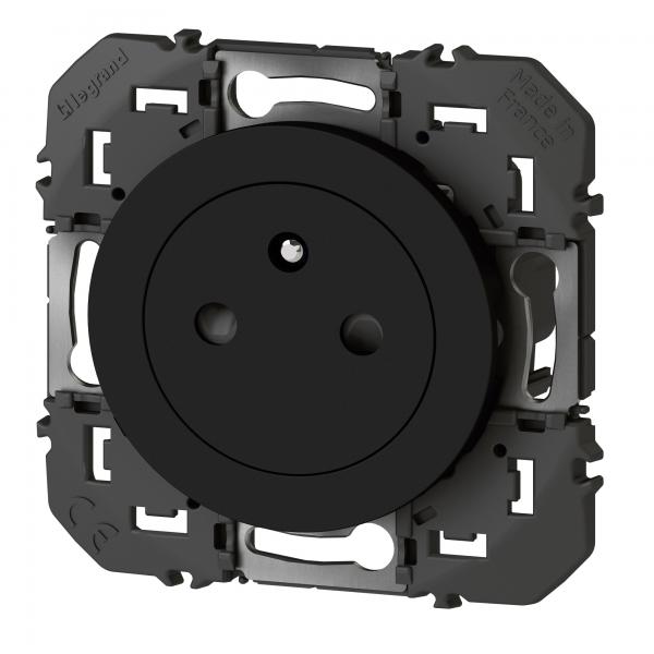 Vignette 3 produit Ref : 600535 | Prise de courant 2P+T Surface dooxie 16A - noir